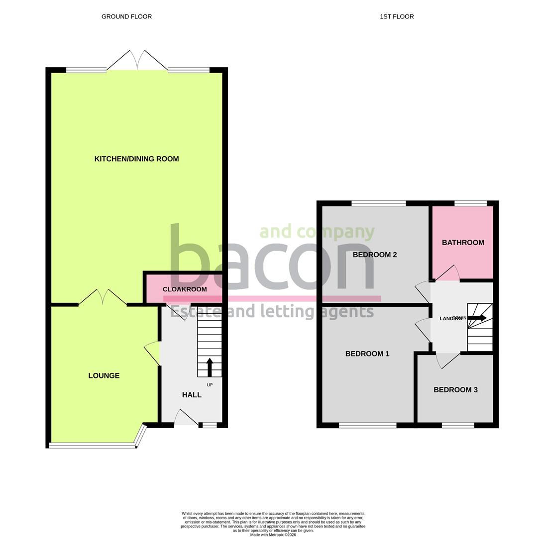 Floor Plan | House - Terraced | Goldsmith Road, Broadwater, Worthing | For Sale